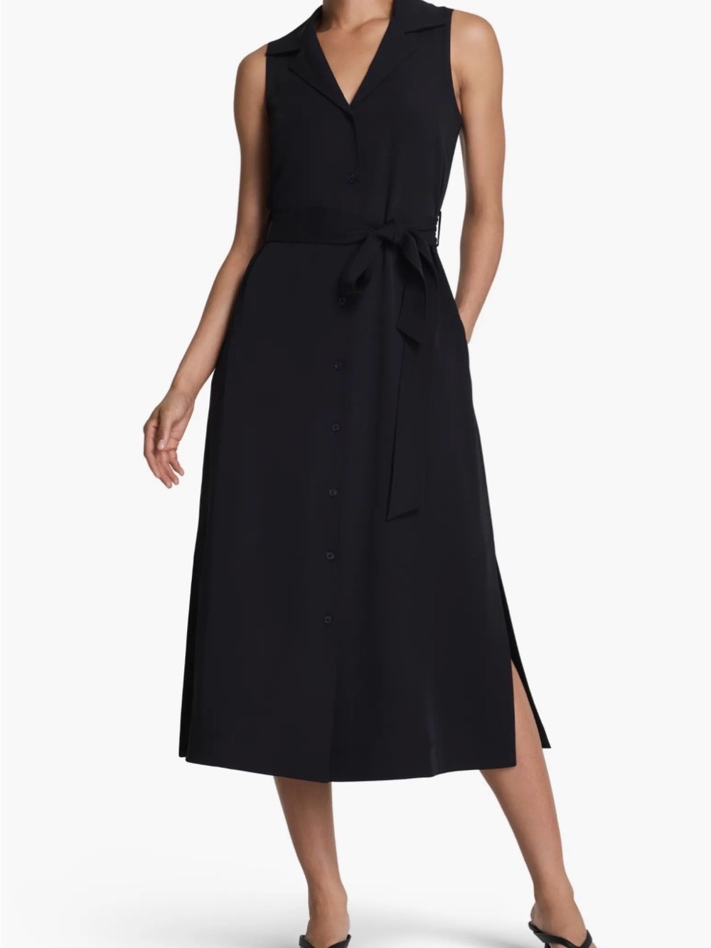 Spanx Belted Midi Shirtdress Dress